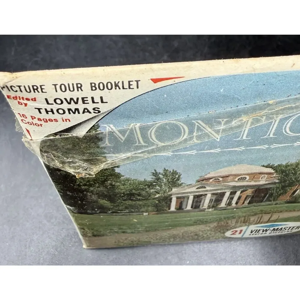 Sawyer's View-Master # A827 MONTICELLO, VIRGINIA Home of Thomas Jefferson
